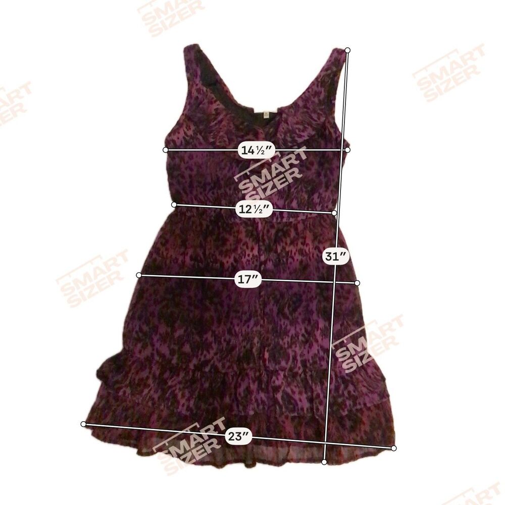 Y2K BeBop Purple Ruffle Dress Leopard Print Mini Grunge Fairy Croquette Medium - Picture 2 of 7